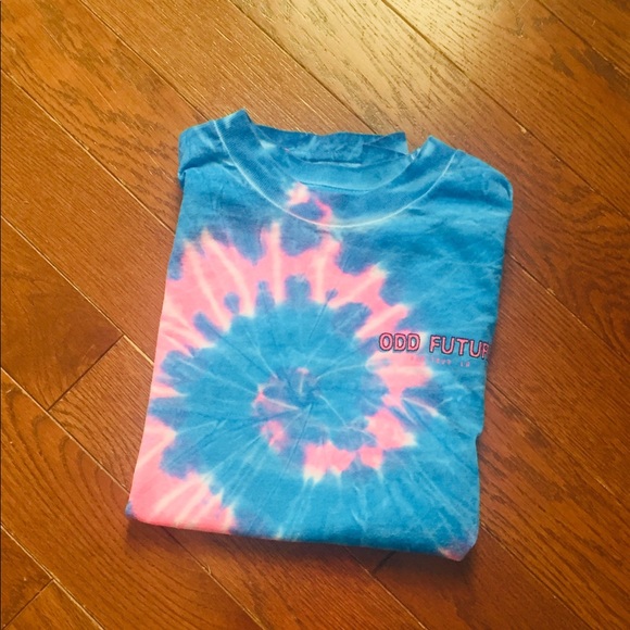 Odd Future Tops - "ODD FUTURE Pro Tour LA" Tie-Dye T-shirt